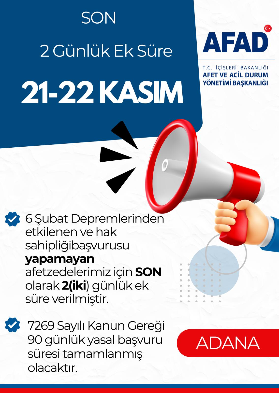 6 Şubat Depremlerinde Binaları Hasar Alan Vatandaşların Hak Sahipliği Başvurusu Yapabilmeleri İçin Ek Süre Verildi